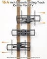 WHYFONE Extra Heavy Duty Full Motion TV Wall Mount For 60 to 120 Inch TVs