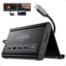 PULWTOP Dual Monitor USB-C Docking Station Stand with 100W PD & Gigabit LAN