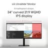 LG 34-Inch UltraWide Curved IPS Monitor (34U650A-B)