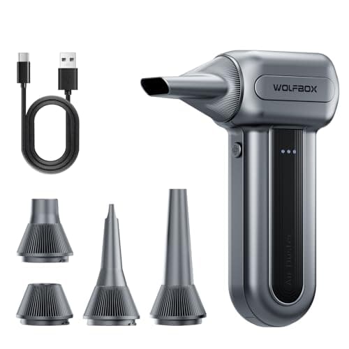 WOLFBOX MF60 & MF70 110,000 RPM Super Power Electric Air Duster in Gray