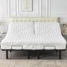 Kingnex Waterproof Quilted Split-Top King Mattress Protector Pad Cover
