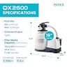 Intex 2650 GPH Krystal Clear Sand Filter Pump & Saltwater Pool Chlorine System