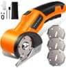 SIZJYH 2500mAh Upgraded Cordless Electric Scissors and Accessory Bundle