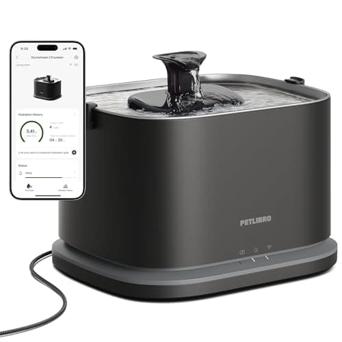 PETLIBRO Dockstream 2 Smart Stainless Steel Cat Water Fountain, 3L Capacity