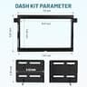 NuIth Complete Double DIN Dash Kit with Wire Harness & Antenna Adapter for Ford