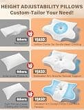 Ergonomic Orthopedic Contour Memory Foam Pillow for Side Sleepers and Neck Support