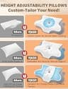 Ergonomic Orthopedic Contour Memory Foam Pillow for Side Sleepers and Neck Support