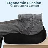 5 STARS UNITED XX-Large 18x17-Inch Medium-Firm Memory Foam Executive Seat Cushion