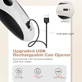 NOTUSIUY One-Touch Rechargeable USB-C Handheld Automatic Electric Can Opener