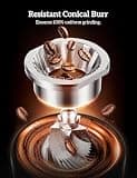 Neretva Conical Burr Espresso Grinder with Plasma Anti-Static and Portafilter Holder