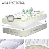 EASELAND Pillow Top Quilted Down Alternative Mattress Pad, Twin XL Size