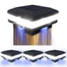 Sumaote 160-Lumen High-Efficiency Solar Post Cap Lights with Metal Bracket, 4-Pack