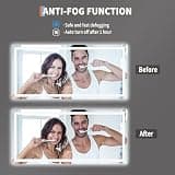 GarveeHome 60" x 36" Double Vanity LED Bathroom Mirror with 3X Magnification