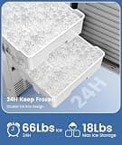 Electactic 15-Inch Undercounter Nugget Ice Machine, 66 lbs Daily Capacity