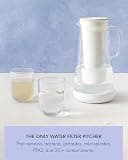 LifeStraw Home 7-Cup Dual-Stage Water Filter Pitcher, Glass with Silicone Base