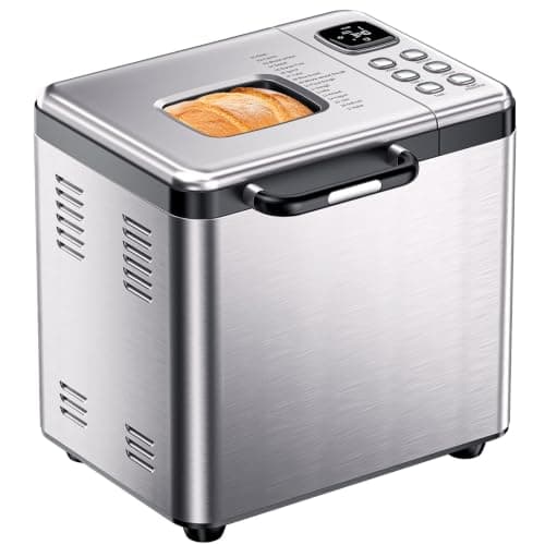 OSIPOTO 17-in-1 Stainless Steel Bread Machine with 600W Robust Motor