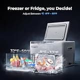 BougeRV 12 Volt Refrigerator 12V Car Fridge 23 Quart Portable Freezer Unit