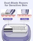 UNIMIKO Waterproof Electric Shaver for Women with Hypoallergenic Foil System