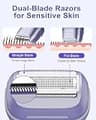 UNIMIKO Waterproof Electric Shaver for Women with Hypoallergenic Foil System