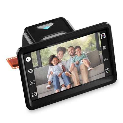 HP Premium Digital Film & Slide Scanner with 7-Inch Touchscreen (13MP)