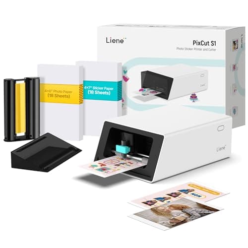 Liene PixCut S1 Color Dye-Sublimation Sticker Printer with Auto-Cutter