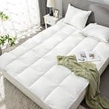 ROSE FEATHER Premium Goose Down & Feather Mattress Topper, Queen Size