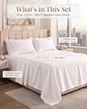 Premium 1000 Thread Count 100% Egyptian Cotton Silky Sateen King Sheet Set