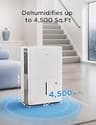 Midea 4,500 Sq. Ft. 50-Pint Smart Dehumidifier with Built-in Condensate Pump