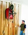 HARKEN Hoister Overhead Garage Storage, 1-Point Pulley Hoist System, 45 lbs Capacity