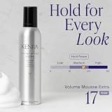 Kenra Volume Mousse Extra 17 - Firm Hold Thermal Protection Volumizer for Fine Hair