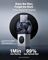 ECOVACS WINBOT W3 Omni Flagship Window Cleaner with Vortex Wash Station