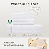 California Design Den 400 Thread Count 100% Cotton Sateen 6-Piece King Sheet Set
