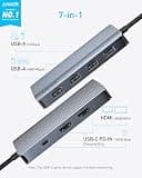Anker 7-in-1 Dual Monitor USB-C Hub with 10Gbps Data and 85W Power Delivery
