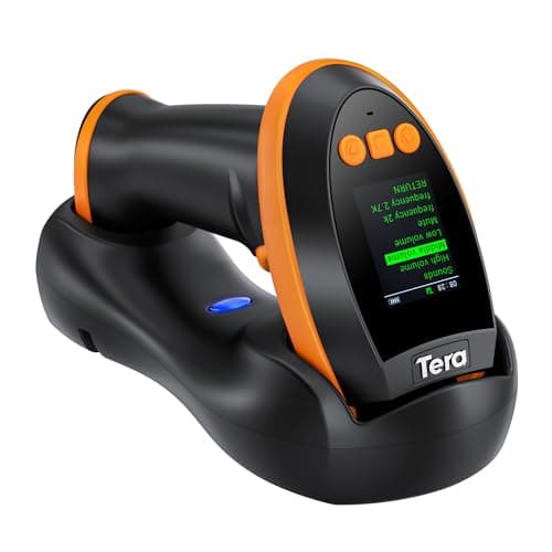 Tera HW0009 Pro Series 2D Wireless Barcode Scanner with Smart LCD Setting Screen