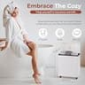 SereneLife Rectangular 20L Single-Touch Electric Towel Warmer Bucket