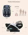 RELX Full Body SL-Track Smart Massage Chair with AI Voice Controls & Heat
