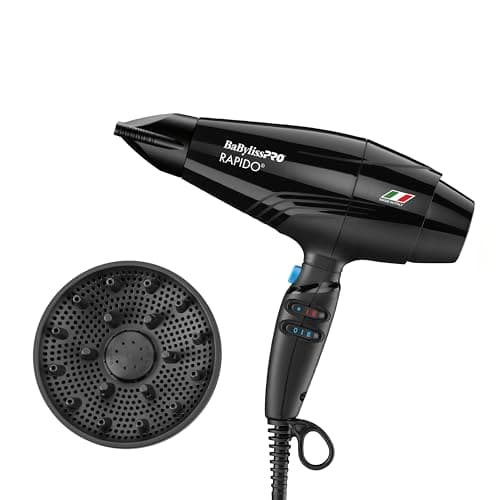 BaBylissPRO Nano Titanium Rapido 2000-Watt High-Performance Blow Dryer