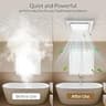 Welnek Ceiling Vent Fan Combo with 6500K 1200Lm LED Light for Moisture, 130 CFM