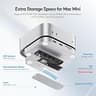 PULWTOP Mac Mini Docking Station with 8TB M.2 SSD Enclosure and 4K@60Hz Output