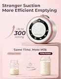 Momcozy V1 Pro Hospital-Grade Wearable Breast Pump with 300mmHg Suction Power
