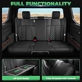 RIDEPOSH Custom Waterproof Leather Front and Rear Seat Protectors for Tacoma