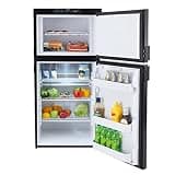 RecPro 6.3 Cu.Ft. 3-Way Gas and Electric RV Refrigerator with Latching Door Handles
