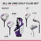 Strata 2019 Women's 11-Piece Complete Golf Set with Lightweight Stand Bag