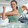 High-Impact Plus Size Padded Racerback Sports Bra 3-Pack for Gym and Yoga