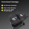 Jeep Destination Ultralight Side-by-Side Double Stroller with 100-Lb Capacity