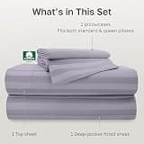 California Design Den 500 Thread Count Damask Stripe 100% Cotton Queen Sheet Set