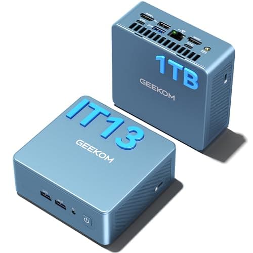GEEKOM A6 Mini PC, AMD Ryzen 7 6800H CPU, 16GB DDR5 RAM, 1TB PCIe 4.0 SSD