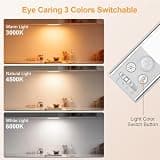 Gritin 2-Pack 10.2-Inch Under Cabinet Lights with 84 Super Bright LEDs