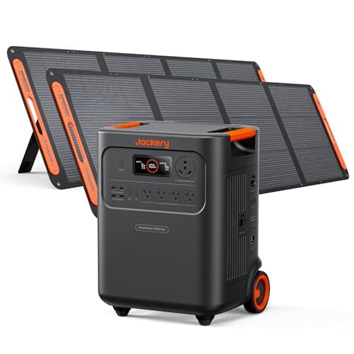 Jackery HomePower 3600 Plus Portable Power Station Kit with Two 200W Solar Panels