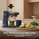 Ninja NeverClog Electric Slow Masticating Cold Press Juicer with Dual Filters